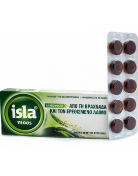 Isla Moos Παστίλιες για Βραχνάδα & Ερεθισμένο Λαιμό 30τμχ
