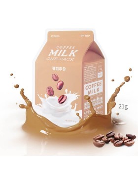 A’pieu Coffee Milk Sheet Mask 21g – Ενυδατική Μάσκα Προσώπου με Καφέ & Γάλα για Λάμψη και Θρέψη