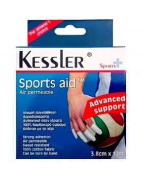 Kessler Sports Aid Αυτοκόλλητη Ταινία Αθλητικής Χρήσης 3.8cm x 10m – Αθλητική Ταινία Στήριξης & Σταθεροποίησης