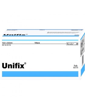 Kessler Unifix Μη Αποστειρωμένες Γάζες 20x10cm 100 Τεμάχια – Γάζες Καθαρισμού & Περιποίησης Τραυμάτων
