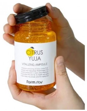 FarmStay Citrus Yuja Αμπούλα Προσώπου 250ml – Ενυδάτωση, Λάμψη & Βιταμίνη C για το Δέρμα