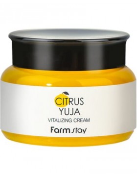 FarmStay Citrus Yuja Κρέμα Προσώπου 100g – Ενυδάτωση, Λάμψη & Βιταμίνη C