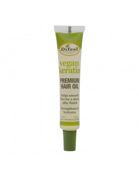 Difeel Vegan Keratin Premium Hair Oil 45ml USA– Λάδι Μαλλιών με Vegan Κερατίνη για Επανόρθωση & Δύναμη