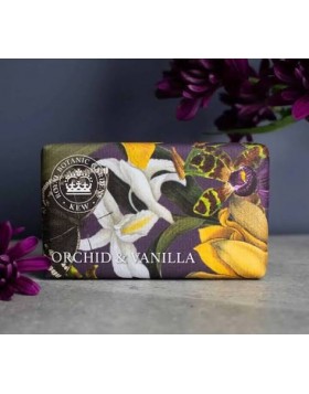 Kew Royal Botanical Gardens Orchid & Vanilla Σαπούνι 240g Πολυτελές Αρωματικό Σαπούνι Σώματος