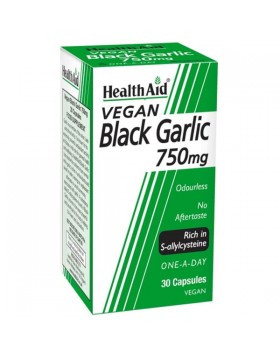 Health Aid Black Garlic 750mg 30 Κάψουλες - Μαύρο Σκόρδο για Καρδιά, Χοληστερίνη & Ανοσοποιητικό
