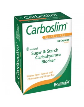 Health Aid Carboslim 60 Caps – Φυσικό Αδυνατιστικό για Έλεγχο Βάρους & Υδατανθράκων