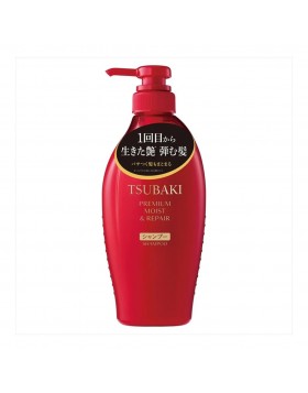 Shiseido Tsubaki Premium Moist & Repair Shampoo 450ml – Επανορθωτικό & Ενυδατικό Σαμπουάν  για Ξηρά και Ταλαιπωρημένα Μαλλιά
