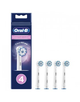 Oral-B Pro Sensitive Clean Ανταλλακτικές Κεφαλές Οδοντόβουρτσας 4τεμ για Ευαίσθητα Δόντια & Ούλα