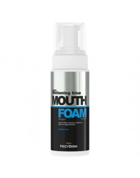 Frezyderm Instant Whitening Blue Mouthfoam Στοματικός Αφρός Άμεσης Λεύκανσης Δοντιών 150ml με Φθόριο & Δροσερή Αναπνοή