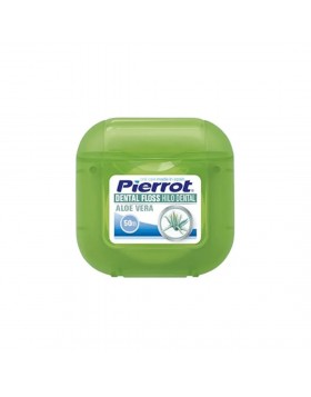 Pierrot Dental Floss Hilo Dental Aloe Vera Mint Flavour 50m Κερωμένο Οδοντικό Νήμα με Aloe Vera & Μέντα