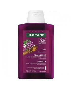 Klorane Quinine Length 200 ml Σαμπουάν Επιτάχυνσης της Ανάπτυξης με Αδενοσίνη & Κινίνη 200ml | Ενδυνάμωση και Τόνωση των Μαλλιών