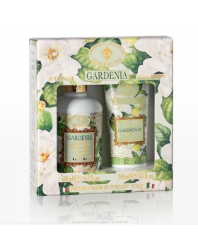 Saponificio Fiorentino Gardenia Set Body Wash 500ml & Body Lotion 250ml Πολυτελές Σετ Περιποίησης Σώματος