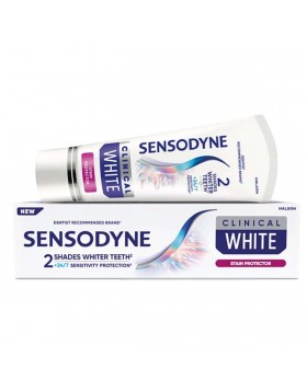 Sensodyne Clinical White Οδοντόκρεμα για Ευαίσθητα Δόντια & Λεύκανση 75ml – 2 Τόνους Πιο Λευκά Δόντια