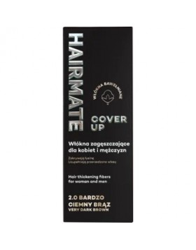 Hairmate Cover Up Hair 2.0 Very Dark Brown 22g Ίνες Πύκνωσης Μαλλιών Πολύ Σκούρο Καφέ για Άμεση Κάλυψη Αραίωσης