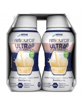 Nestlé Resource Ultra High Protein Βανίλια 4x200ml – Πόσιμο Συμπλήρωμα Διατροφής Υψηλής Πρωτεΐνης & Θερμίδων για Ειδικές Διατροφικές Ανάγκες
