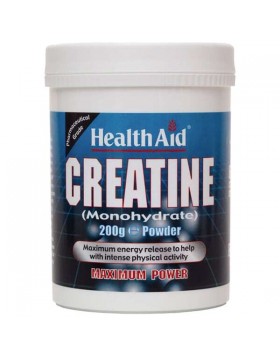 Health Aid Creatine Monohydrate Powder 200g | Καθαρή Μονοϋδρική Κρεατίνη για Δύναμη, Μυϊκή Απόδοση & Αποκατάσταση