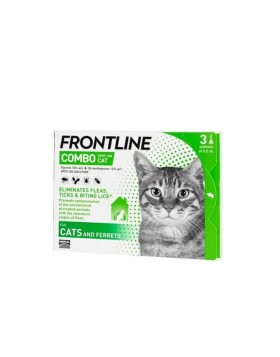 Frontline Combo Spot-On Cat Αντιπαρασιτικές Αμπούλες για Γάτες κατά Ψύλλων & Κροτώνων 3 x 0,5ml
