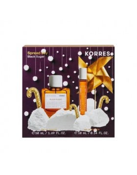 Korres Black Sugar Σετ Γυναικείου Αρώματος Eau de Toilette 50ml + 10ml