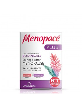 Vitabiotics Menopace Plus Συμπλήρωμα Εμμηνόπαυσης 56 tabs