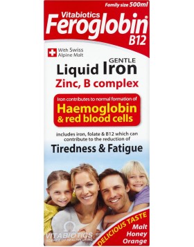 Vitabiotics Feroglobin Β12 Liquid 200ml,Υγρός Σίδηρος 