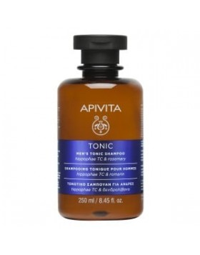 Apivita Men’s Tonic Σαμπουάν Κατά της Τριχόπτωσης με Ιπποφαές & Δεντρολίβανο, 250ml