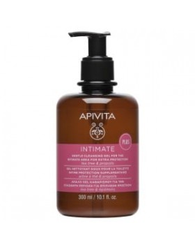 Apivita Intimate Plus Απαλό Gel Καθαρισμού για την Ευαίσθητη Περιοχή για Επιπλέον Προστασία με Tea Tree & Πρόπολη 300ml
