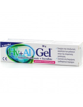 Intermed Hy+Al Gel Γέλη Επούλωσης Ερεθισμών του Στόματος 30g