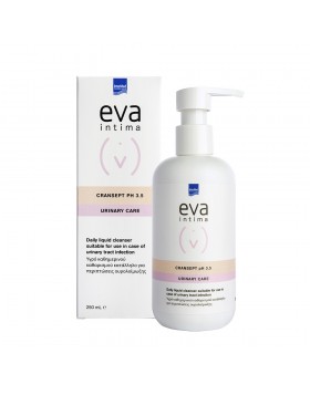 Eva Intima Wash Cransept pH 3,5 Ιδανικό για Περιπτώσεις Επαναλαμβανόμενων Ουρολοιμώξεων 250ml