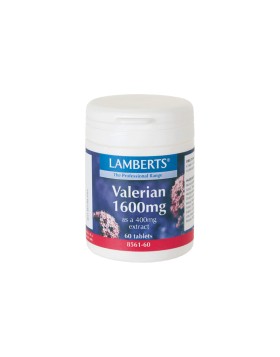 Lamberts Βαλεριάνα 1600mg (400mg Εκχύλισμα) 60 Ταμπλέτες – Φυσική Χαλάρωση & Ύπνος, Υψηλής Ισχύος