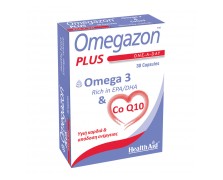 Health Aid Omegazon Plus Ω3 & CoQ10 30mg 30 Κάψουλες - Ωμέγα-3 για Καρδιά, Ενέργεια & Χοληστερίνη