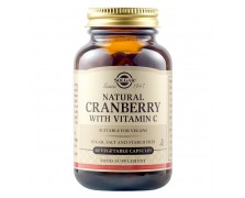 Solgar Cranberry με Βιταμίνη C – 60 Φυτικές Κάψουλες για Ουροποιητικό & Ανοσοποιητικό
