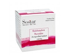 Sostar Focus Anti-Ageing Night Cream Κρέμα Προσώπου Νυκτός Αντιγήρανσης με Κολλαγόνο & Ρετινόλη 50ml