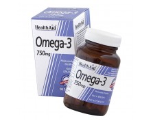 Health Aid Omega 3 750mg Πολυακόρεστα Λιπαρά Οξέα Ωμέγα 3 (EPA & DHA 750mg), μοριακής απόσταξης 30caps