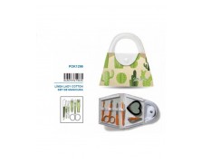 Pokhara Lady Cotton Manicure Set – Πλήρες σετ μανικιούρ σε θήκη, για περιποίηση νυχιών με στυλ και ευκολία παντού