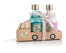 Pokhara Bath Set “Car” – Σετ δώρου με λοσιόν βατόμουρο & αφρόλουτρο μέντα-σοκολάτα 2x210ml για απόλαυση και περιποίηση σώματος
