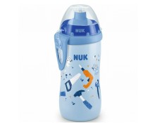 Nuk Εκπαιδευτικό Μπιμπερό 36m+ με καπάκι Push Pull Μπλε 300ml