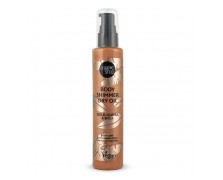 Organic Shop by Natura Siberica Body Shimmer Dry Oil Gold Jojoba & Shea Ιριδίζον Ξηρό Λάδι Σώματος 100ml