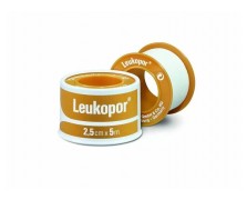Leukoplast Leukopor Αυτοκόλλητη Χάρτινη Eπιδεσμική Tαινία 2,5cmx5m 1τεμ