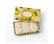 Saponificio Artigianale Fiorentino Lemon Scented Soap 3x125gr – Φυτικά Αρωματικά Σαπούνια Λεμόνι με Φυσικά Έλαια