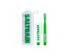 Saltrain Dental Kit Green Οδοντόκρεμα 30g & Οδοντόβουρτσα – Μινιμαλιστικό Σετ για Καθαρά Δόντια 