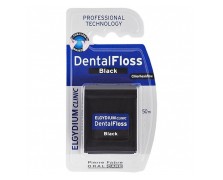 Elgydium Dental Floss Black 50m – Οδοντικό Νήμα με Χλωρεξιδίνη & Κερί
