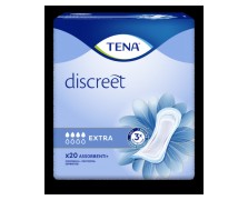 Tena Discreet Extra 20 τεμ – Σερβιέτες Ακράτειας για Γυναίκες, Μέτρια Απώλεια Ούρων