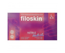 Filoskin Γάντια Νιτριλίου Violet Blue Μωβ Χωρίς Πούδρα 100τμχ – Εξεταστικά Γάντια Μίας Χρήσης