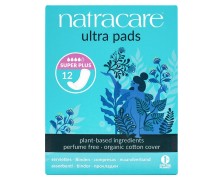 Natracare Ultra Super Plus Σερβιέτες Χωρίς Φτερά 12τμχ – Οργανικές για Πολύ Μεγάλη Ροή