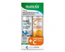 Health Aid Promo Pack Magnesium + B6 20tabs & Vitamin C 1000mg 20tabs – Συμπλήρωμα για Ενέργεια, Ανοσοποιητικό & Μυϊκή Υποστήριξη