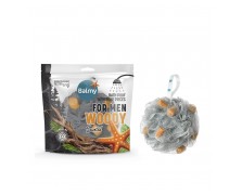 Balmy Bath Pouf with Soap Pieces For Men Woody 76g Ανδρικό Σφουγγάρι Μπάνιου με Σαπούνι