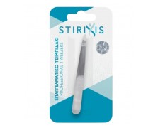 Stirixis Professional Tweezers Επαγγελματικό Τσιμπιδάκι Φρυδιών με Λοξή Μύτη από Ανοξείδωτο Ατσάλι 1τμχ