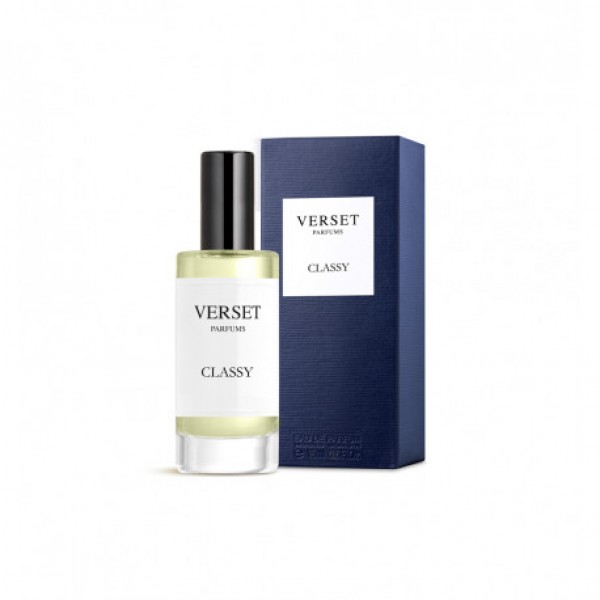 Verset Classy 15ml ανδρικό άρωμα eau de parfum με φρέσκες και ξυλώδεις νότες σε κομψό φιαλίδιο