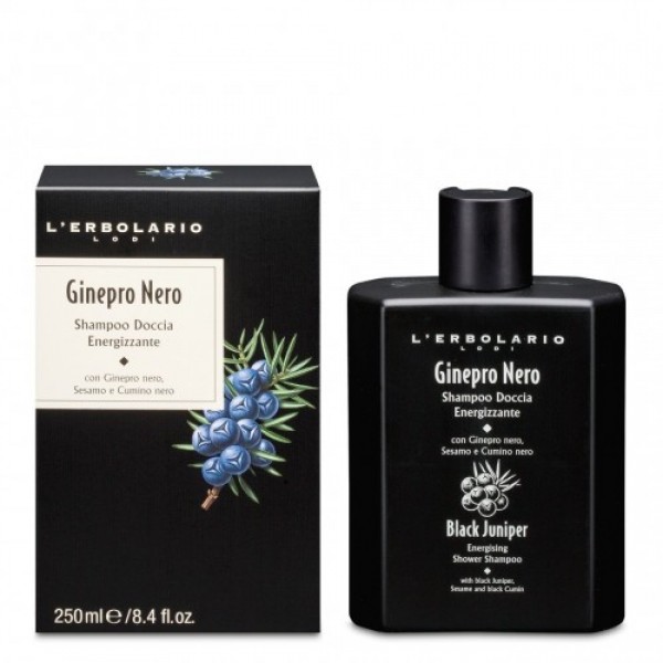 L’Erbolario Ginepro Nero Shampoo Doccia 250ml – Σαμπουάν αφρόλουτρο με ξυλώδες άρωμα κέδρου και μπαχαρικών