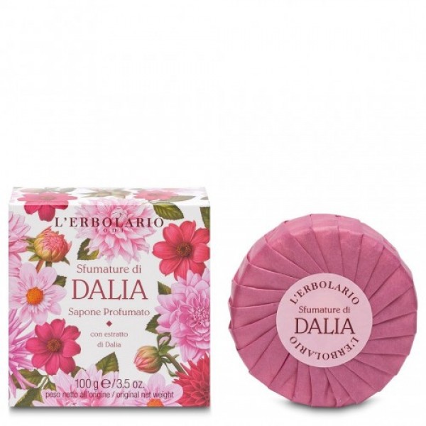 L'Erbolario Dalia Sapone Profumato Αρωματικό Σαπούνι 100g – Λουλουδένιο σαπούνι με νότες ντάλιας